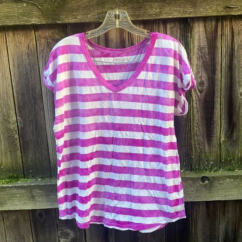 Stripped top sz. L